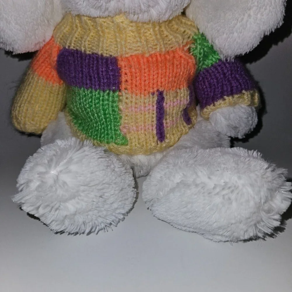 Dan Dee White Bunny Rabbit Plush 10